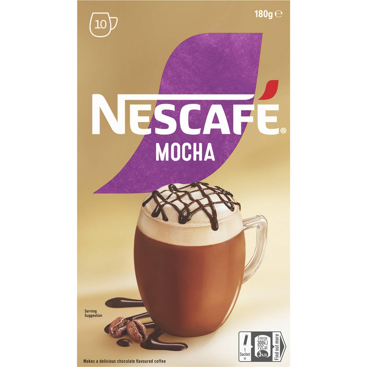 Nescafe Mocha Coffee Sachets 10 Pack