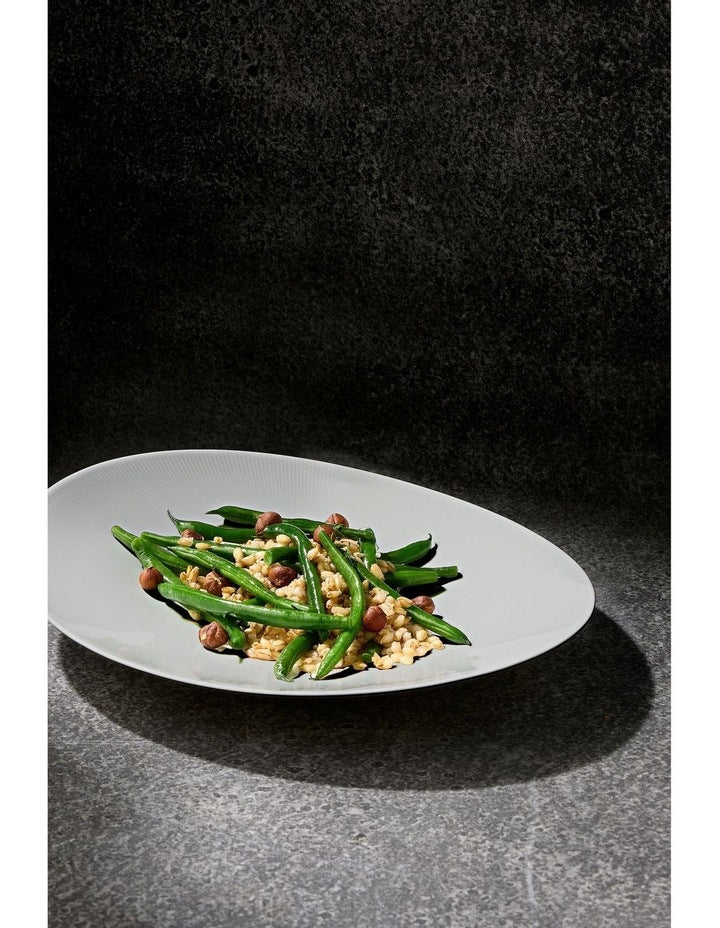 Cashmere Oval Platter 31x25.5cm Gift Boxed in White