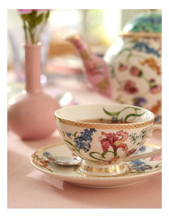 Estelle Michaelides Mystique Demi Cup & Saucer 90ml Set of 2 Gift Boxed in Multi