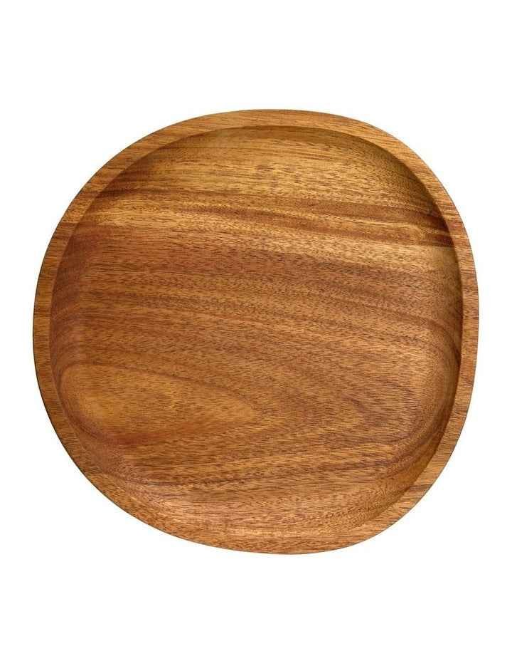 Forme Acacia Wood Organic Platter 20x20cm in Natural