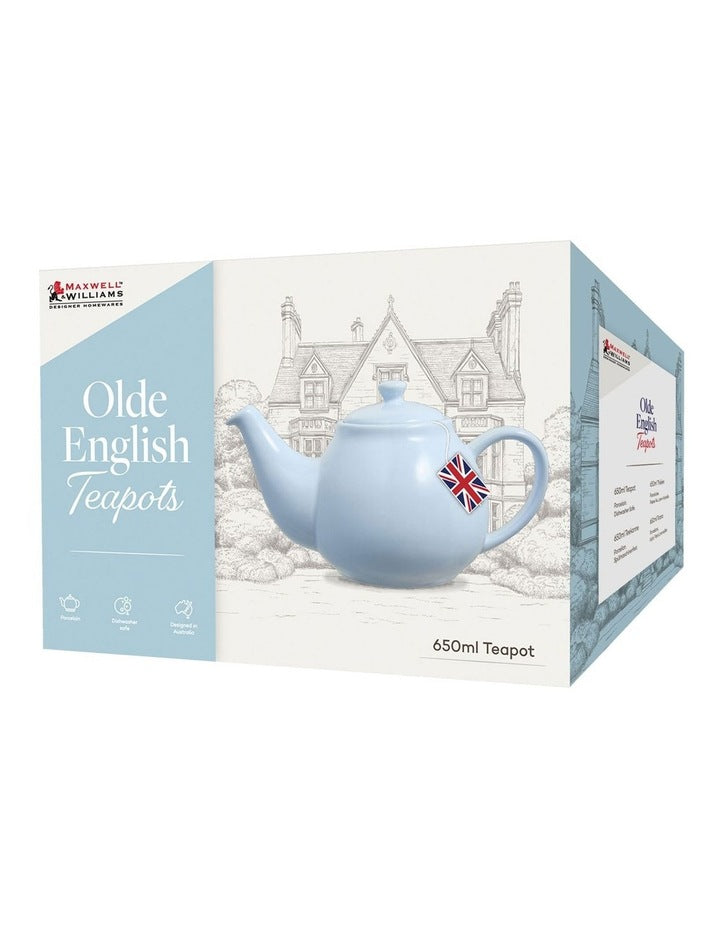 Olde English Teapot 650ml Gift Boxed in Light Blue