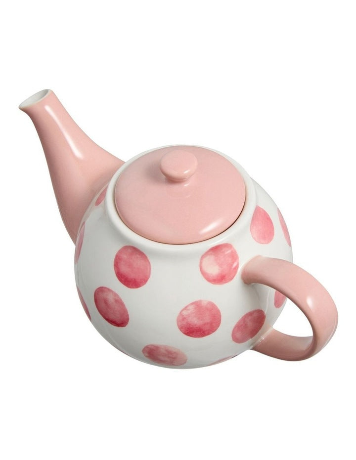 Olde English Teapot 650ml Gift Boxed in Pink Spot