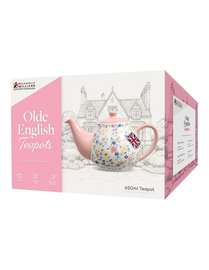 Olde English Teapot 650ml Gift Boxed in Spring Floral