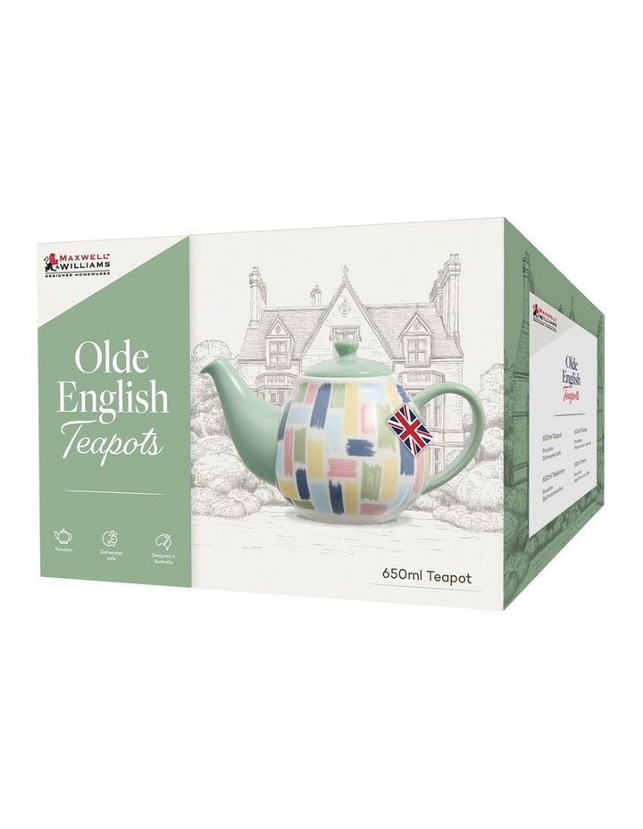 Olde English Teapot 650ml Gift Boxed in Brush Stroke