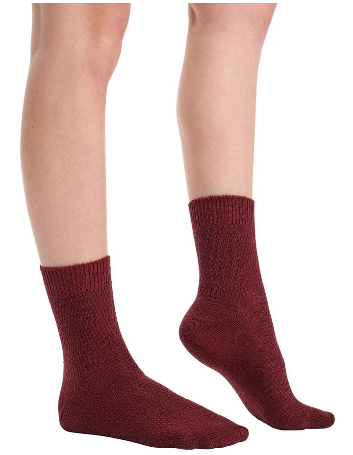 Waffle Winter Blend Crew Sock 2 Pack in multi