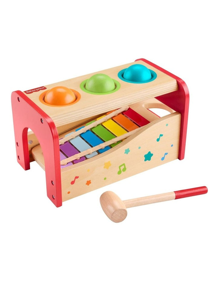 Wooden Pound And Tap Bench Xylophone