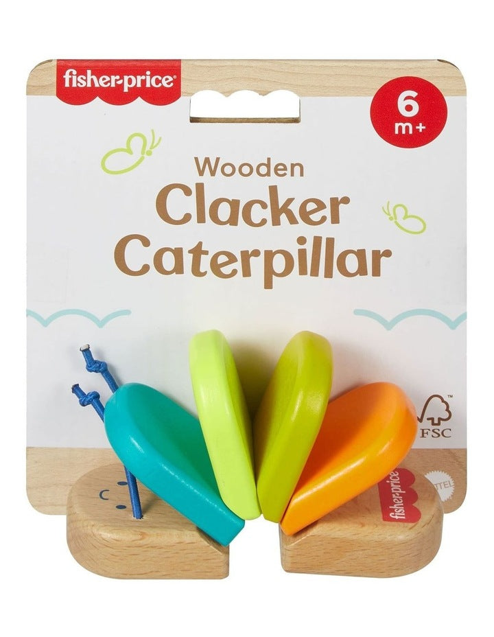 Wooden Clacker Caterpillar Toy