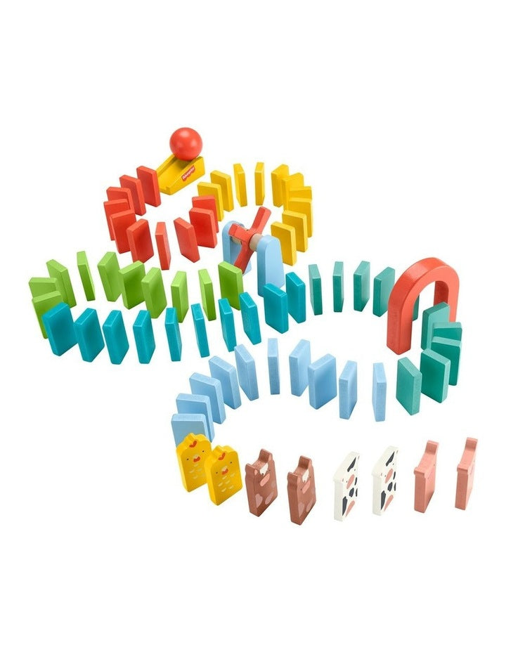 Wooden Domino Run Playset