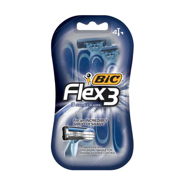 BIC FLEX 3 DISPOSABLE RAZOR 4 PACK