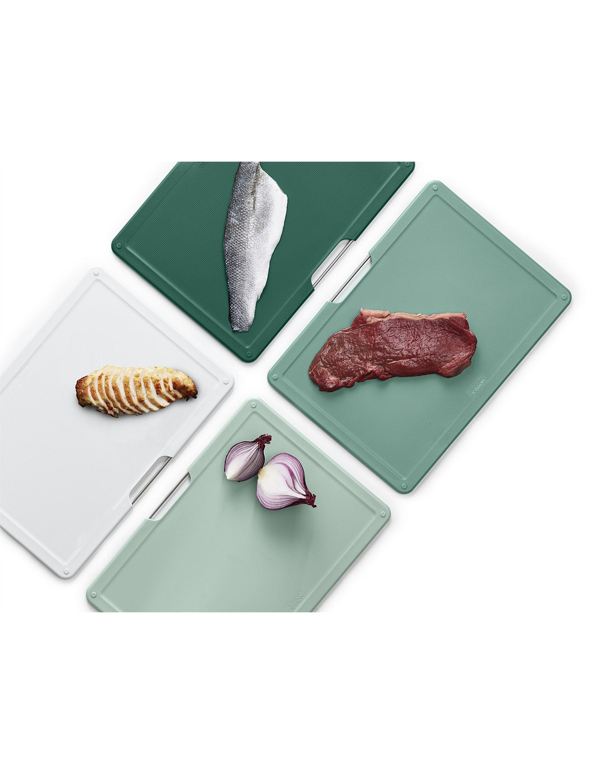 FOLIO EDITIONS CHOPPING BOARD SET OF 4 SAGE