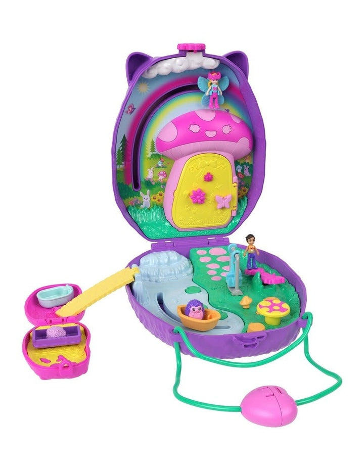 Hedgehog Mom & Baby Purse Playset