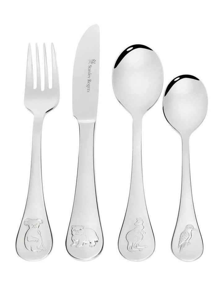 Children's Cutlery 4 Piece Set - Australian Animals