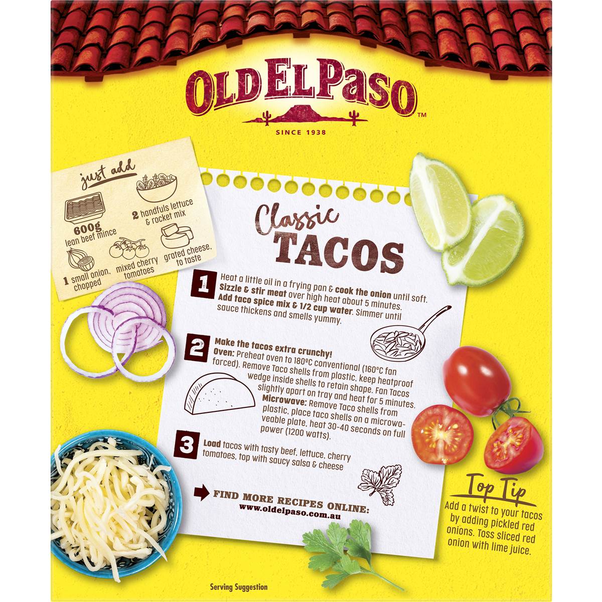 Old El Paso Stand 'n Stuff Taco Kit Mexican Style 295g