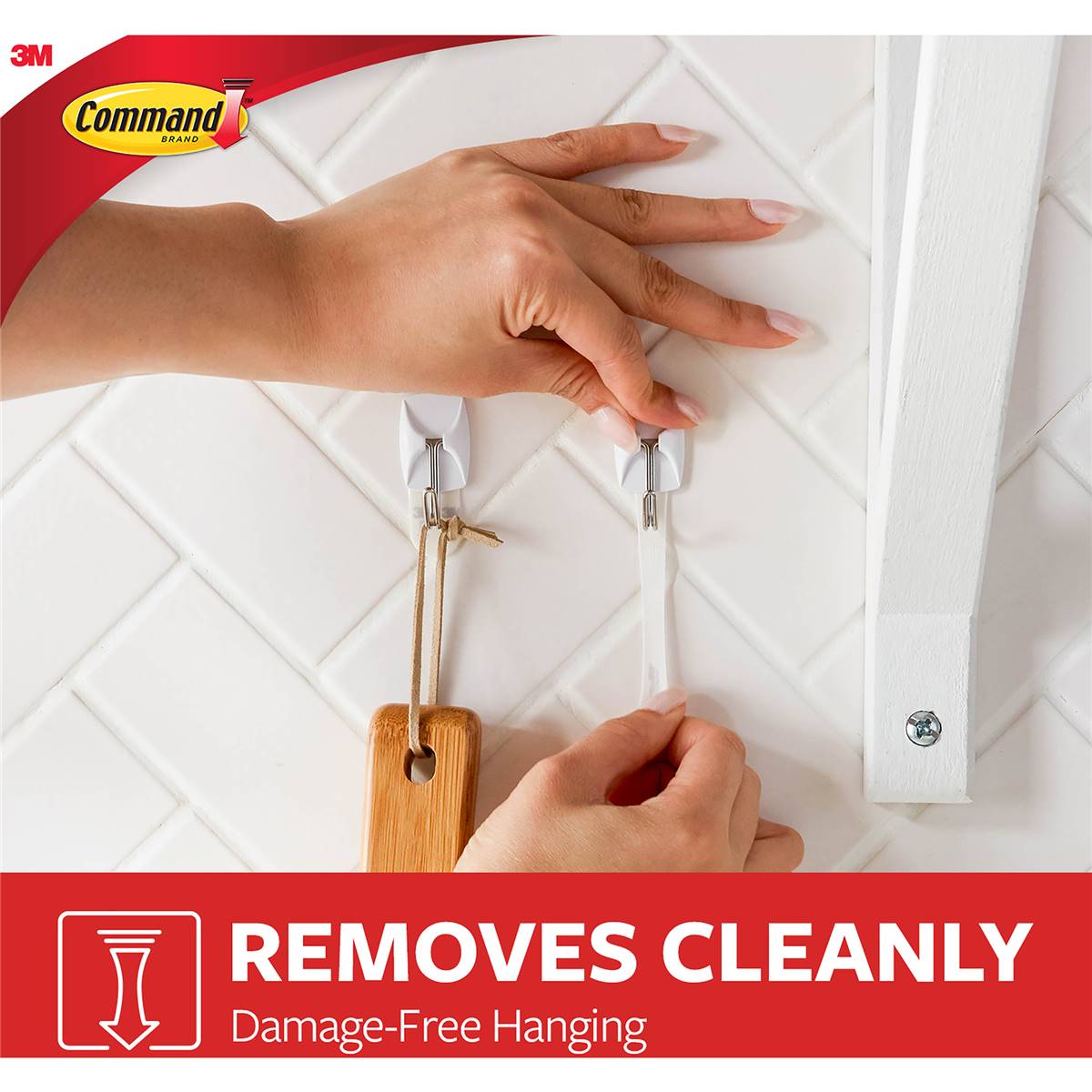 3M Command Utensil Hooks Small White 3 Pack