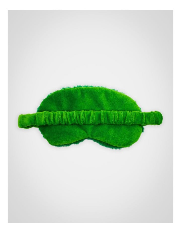 Creeper Fur Eye Mask in Green