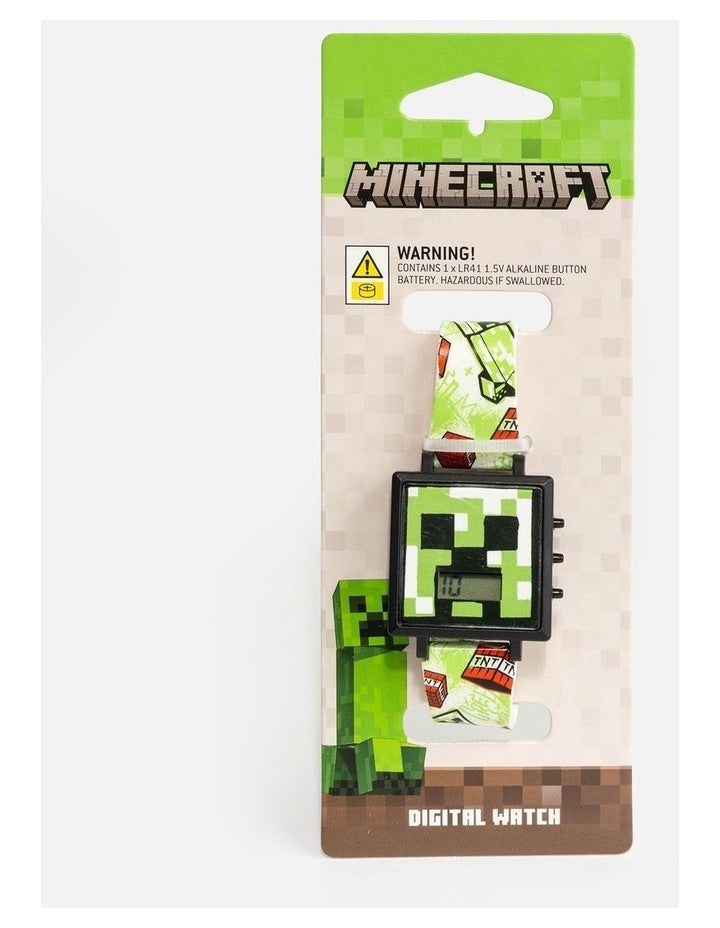 Minecraft Creeper Kids Digital Watch