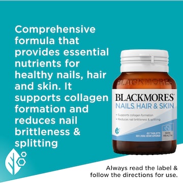 Blackmores Nails Hair & Skin Beauty Vitamin Tablets 60 pack