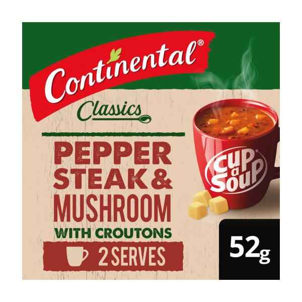 Cup A Soup Pepper Steak & Mushroom With Croutons Serves 2
