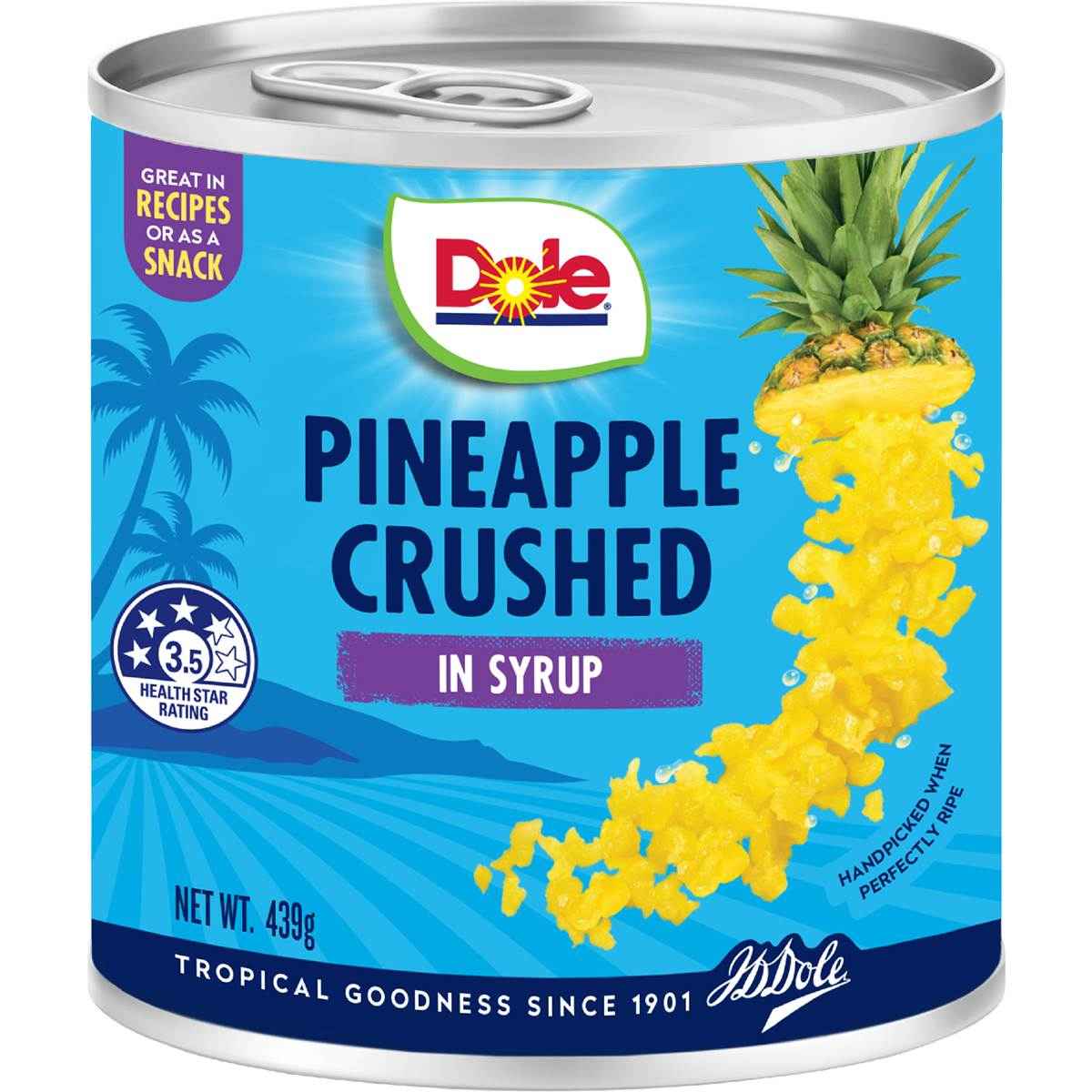 Dole Pineapple Crushed In Syrup 439g