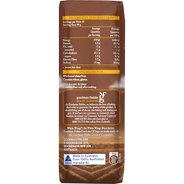 White Wings Plain Flour Wholemeal 1kg