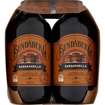 Bundaberg Sarsaparilla 375mL x 4 pack