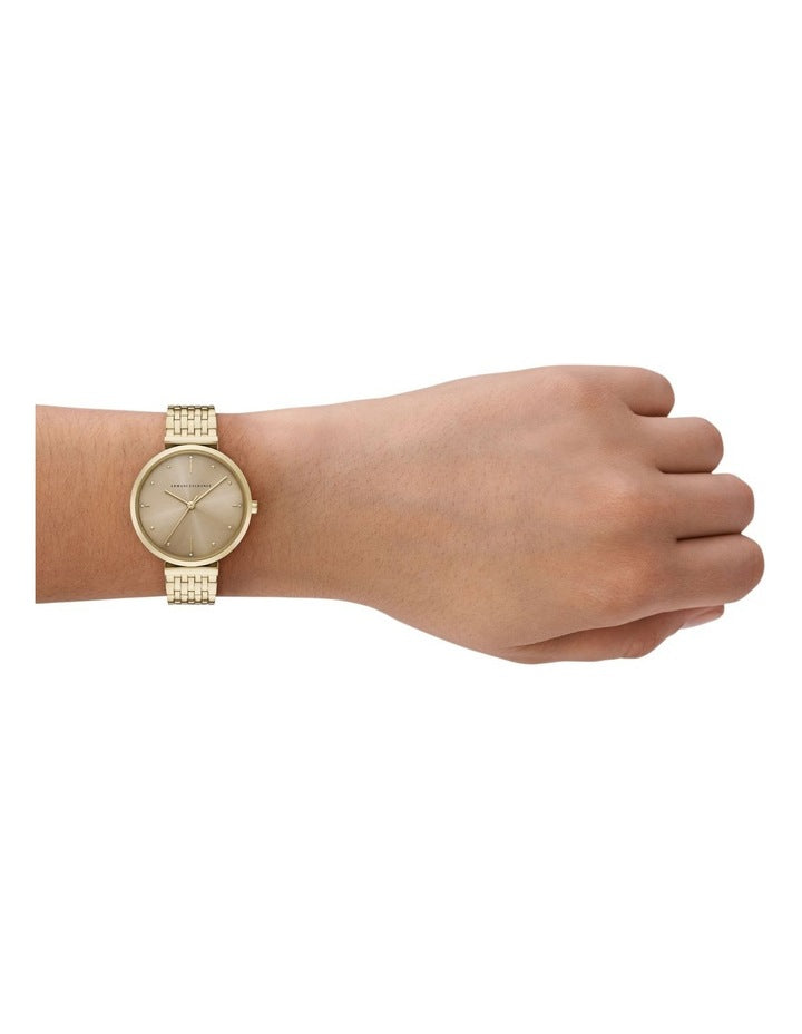 Analogue AX5916 Watch in Gold