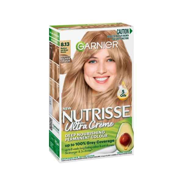 Nutrisse 8.13 Medium Ash Blonde Permanent Hair Colour