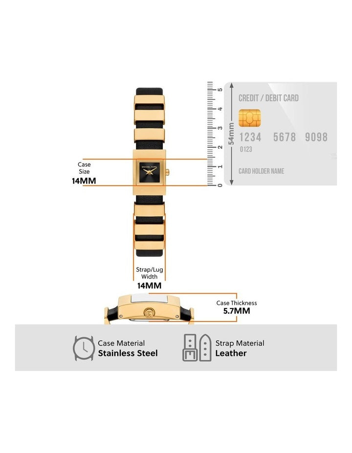 Darrington Analogue Watch MK4887 in Black