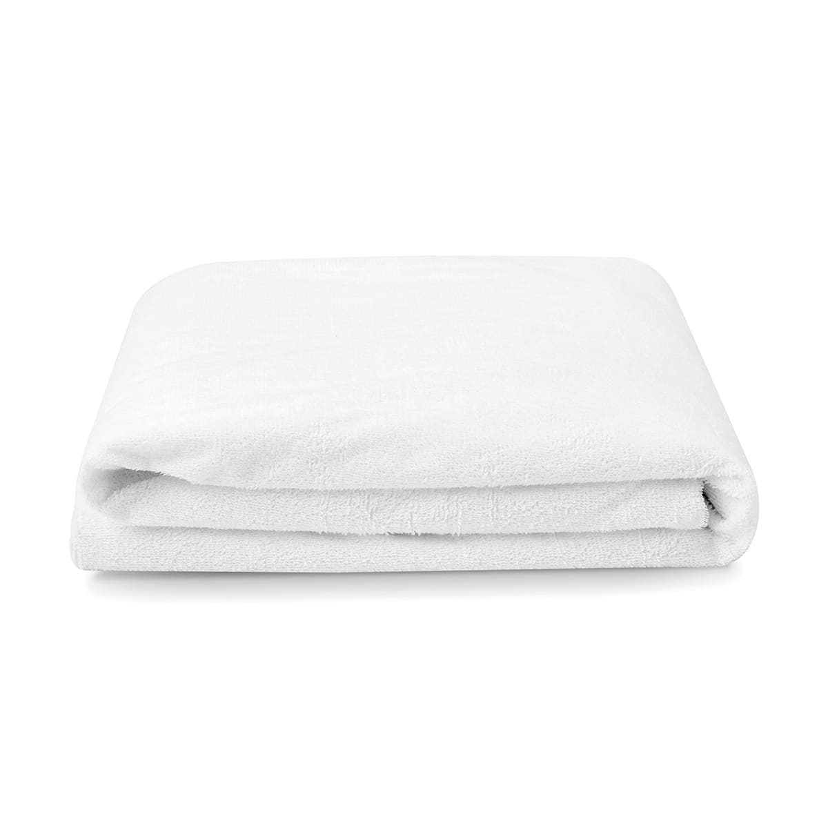 Waterproof Fitted Mattress Protector - Single Bed, White