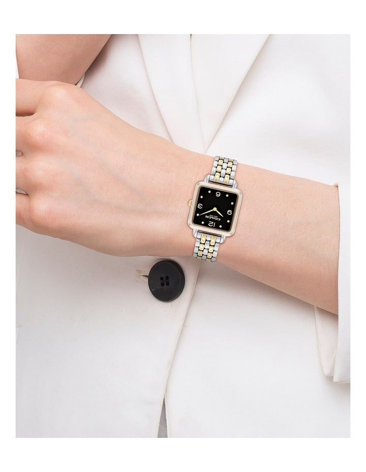 Cass Stainless Steel Dial Watch in Gold