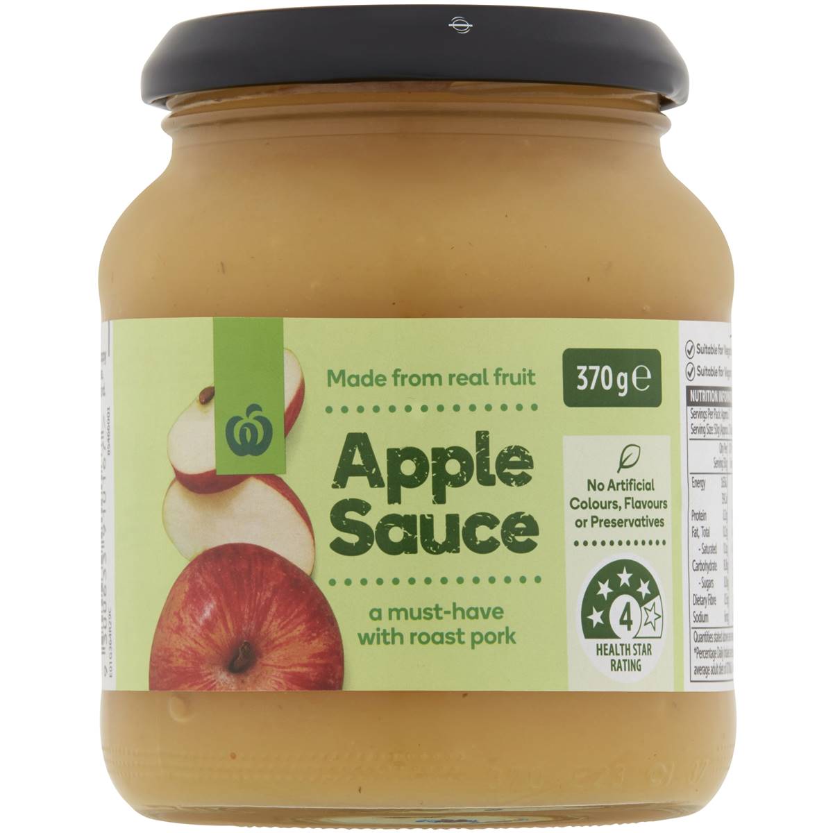 Woolworths Apple Sauce 370g