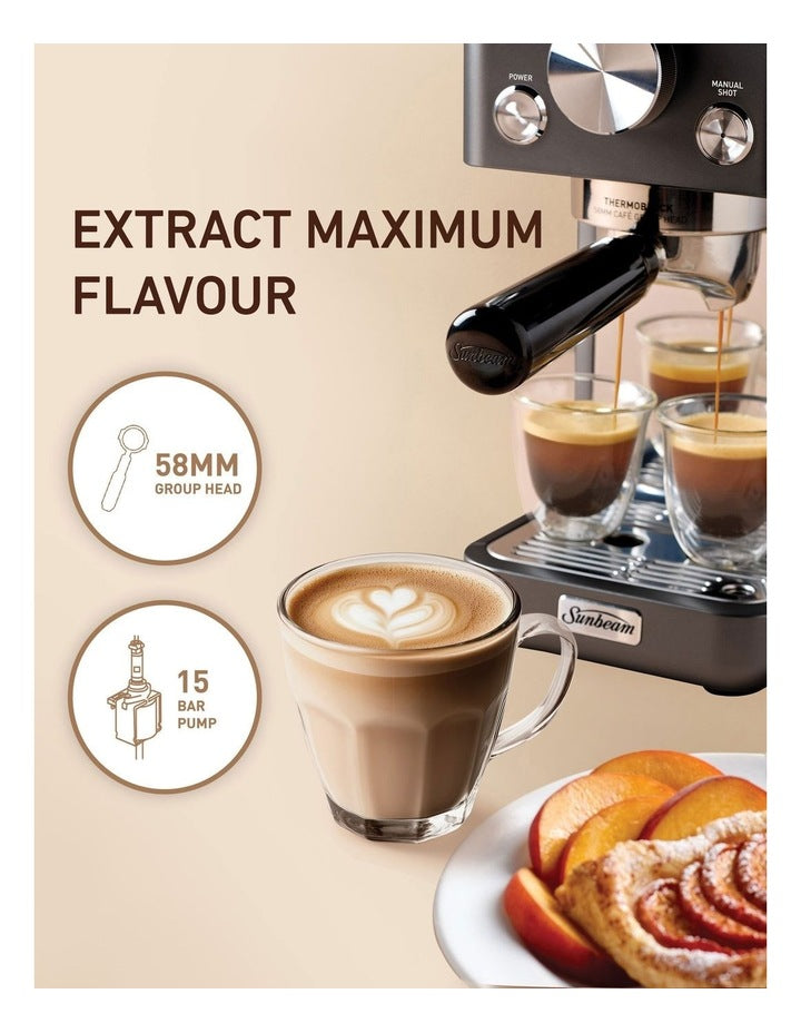 Origins Slimline Espresso Machine in Black