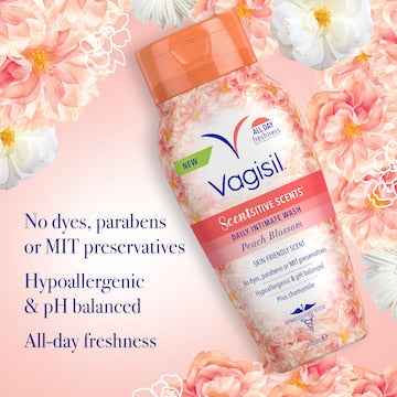 Vagisil Scentsitive Scents Daily Intimate Wash Peach Blossom 354mL