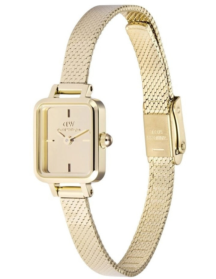 Quadro Mini Mirror Watch 15X18mm in Gold