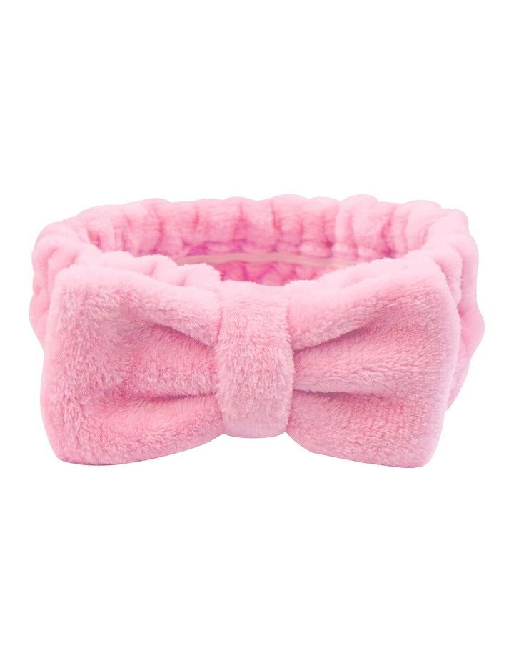 Plush Headband in Hot Pink