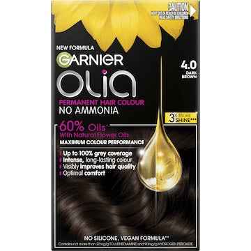 Garnier Olia Permanent Hair Colour Dark Brown each