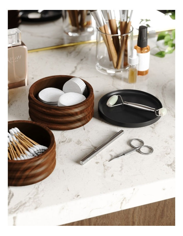 Tesora Wood Storage Box in Brown