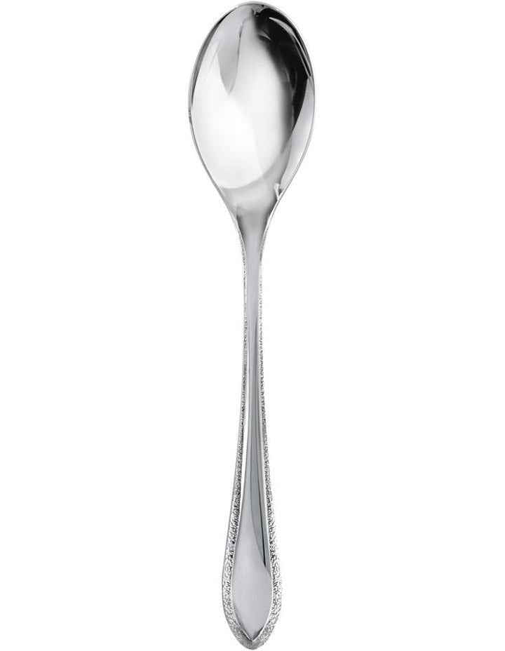 Kemble Texture Dessert Spoon in Silver