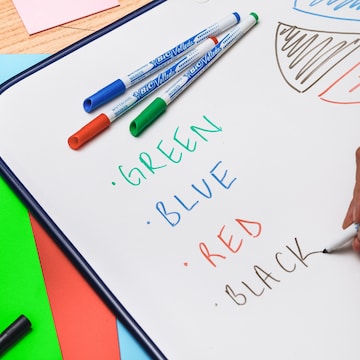 Velleda 1721 Whiteboard Markers Bullet Tip Fine 4 pack