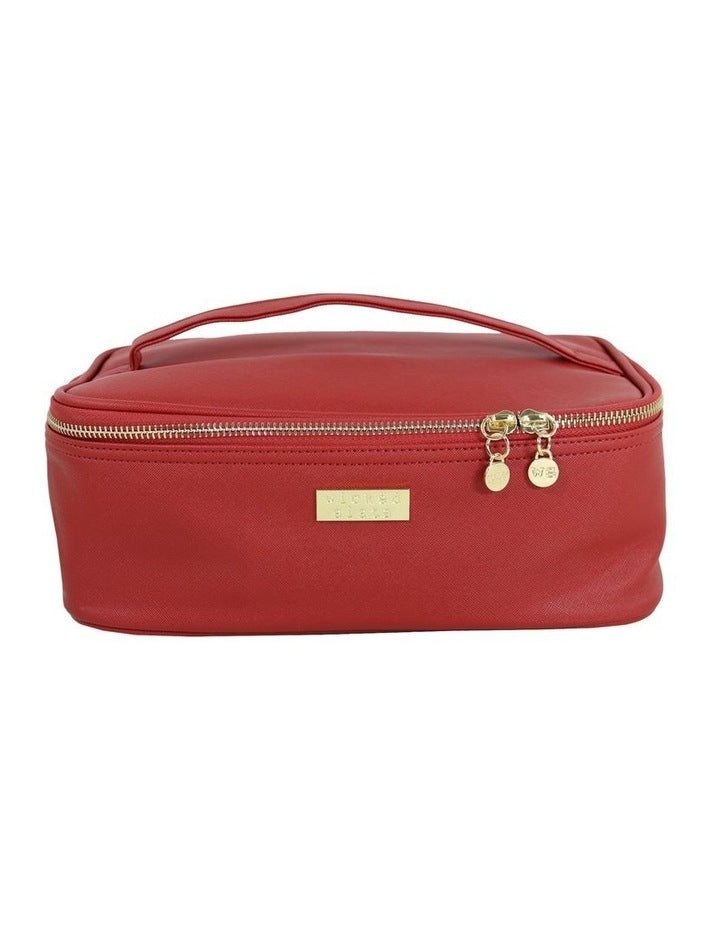 Premium Medium Beauty Case in Red