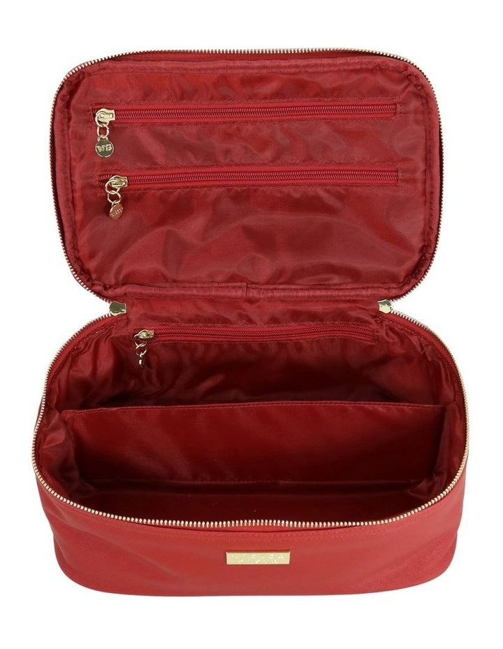 Premium Medium Beauty Case in Red