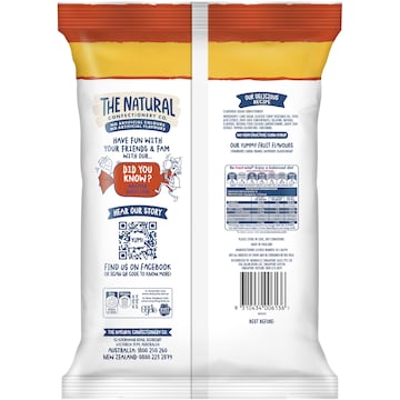 The Natural Confectionery Co. Fruity Chews Lollies 350g