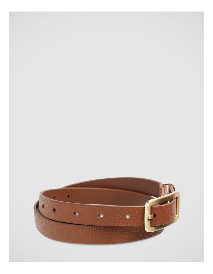 Muse Belt in Tan/Gold