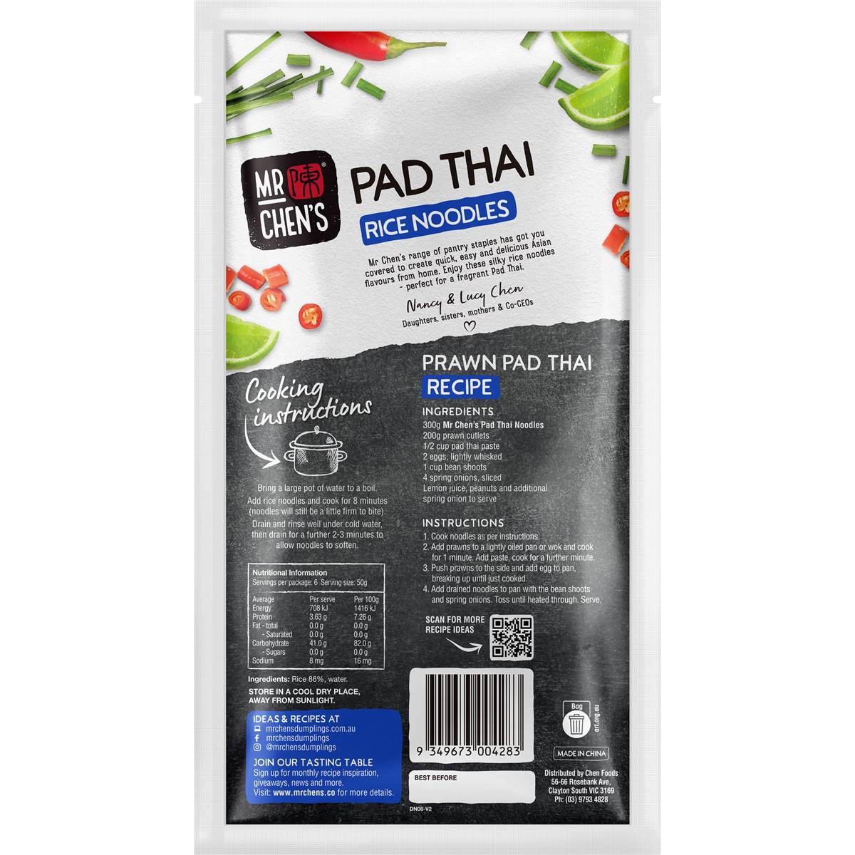 Mr Chen's Premium Pad Thai Noodles 300g