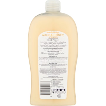 The Balnea Body Company Moisturising Hand Wash Refill Milk & Honey 1L