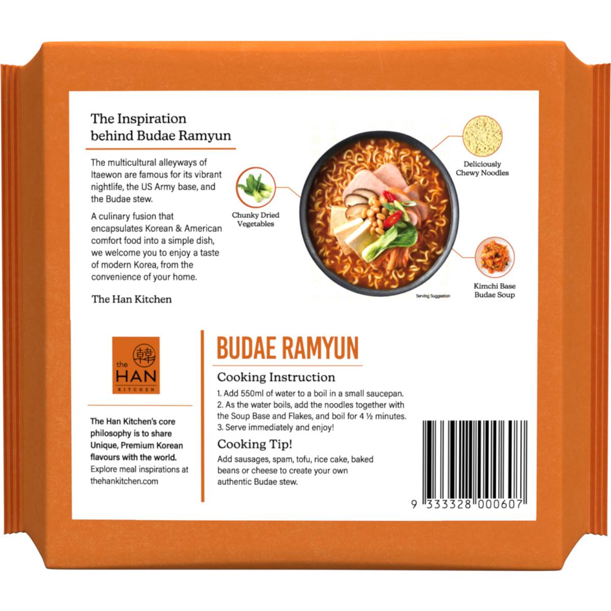 The Han Kitchen Budae Ramyun 4 Pack