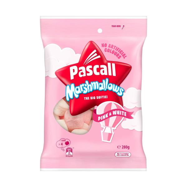 PASCALL MARSHMALLOWS PINK & WHITE 280G