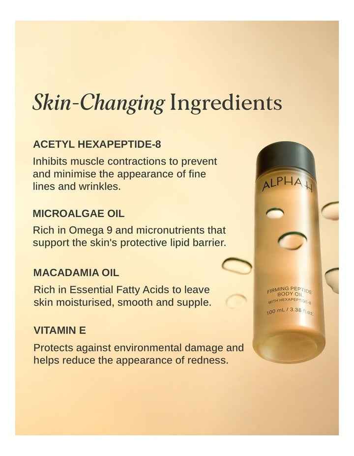 Firming Peptide Body Oil with Hexapeptide-8 100ml
