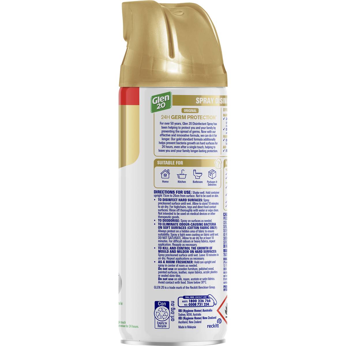 Glen 20 24h Protection Original Disinfectant Spray 300g