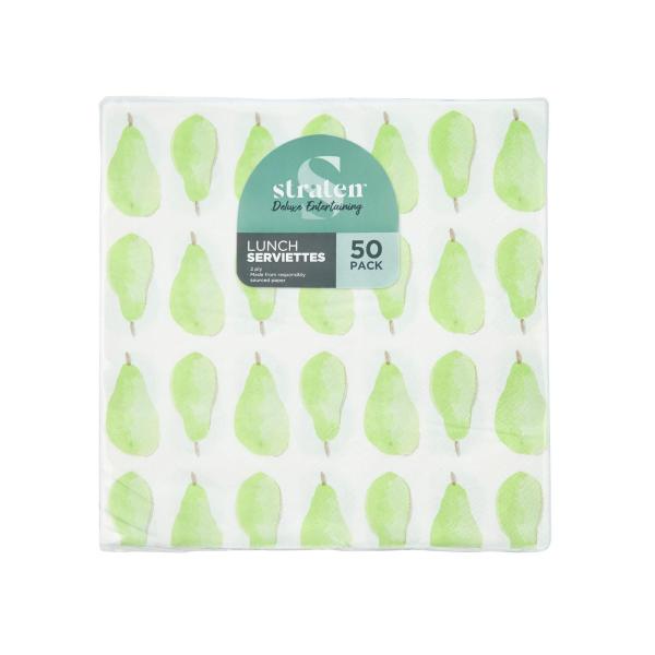 Patterned Lunch Serviettes